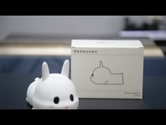 Силиконовый Красивый 7 цветов LED Дети Животное Ночное Свет Мультфильм Детский питомник Лампа Кролик Кролик