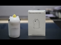 Мини-умный единорог Силиконовый ночной свет будильник Часы поддержка затемнитель