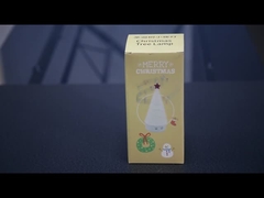 Настроенный экологически чистый рождественский дерево ночной свет с сенсорным управлением и музыкальной функцией